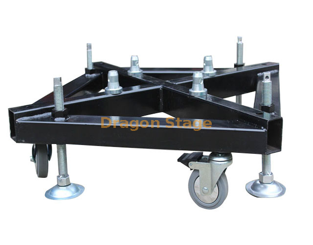 Steel Black Truss Base Plate for Aluminum Spigot Truss (5)