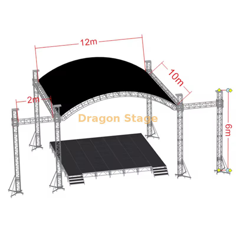 12m x 10m aluminum dome tent truss stage system 12m x 10m aluminum dome tent truss stage system