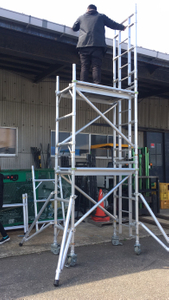Aluminum Ladder Adjustable Single Scaffolding