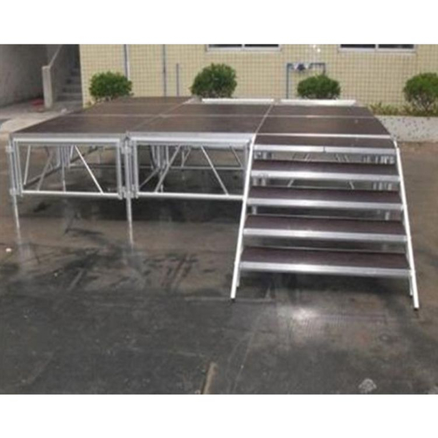 Aluminum Stage Platform for Weddings Parties Shows Gatherings 12x10m Height: 0.8-1.2m