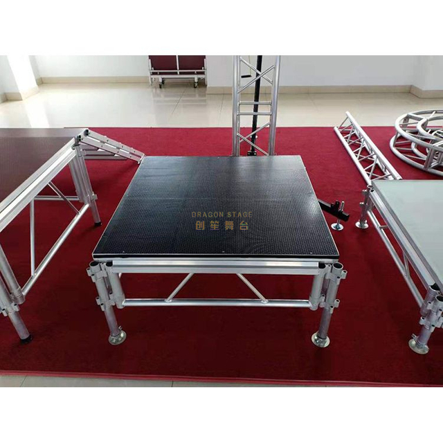 Aluminum modular assembly Portable Adjustable outdoor stage platform 5x7m