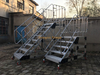 Customized aluminum alloy stepping platform climbing pedal ladder workshop workbench stepping ladder mobile platform non-slip ladder