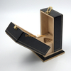 NEW HOT Design Luxury Custom Made Perfume Gift Box Packaging Wood Leather Box With Gold Lock