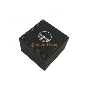 Wooden Box factory customized Wholesale Logo Custom Cheap Black Pu Leather Watch Box