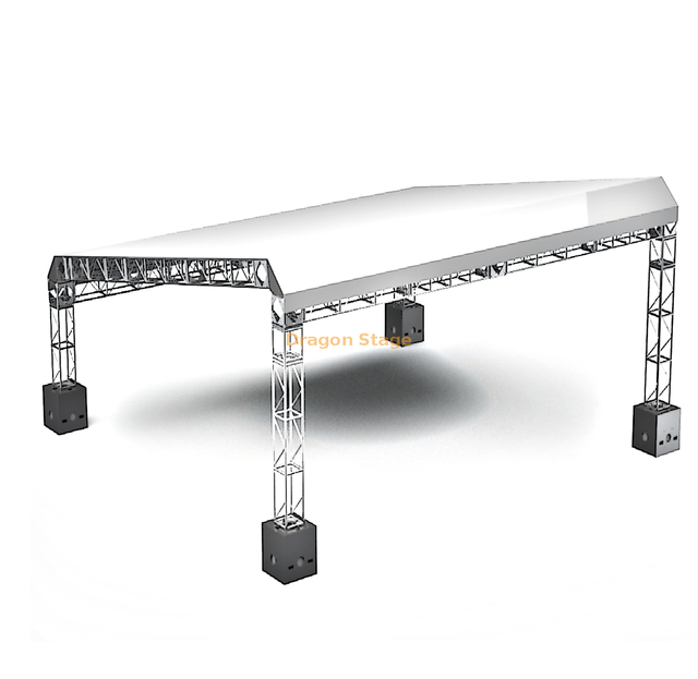 4x4x3m Flat Angled Roof Truss System for Monitors Area