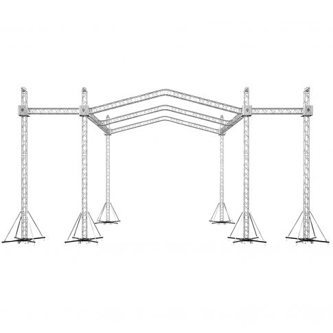 Truss Tower Stage Roofing System with 9.84ft Square Segments Display Truss Package