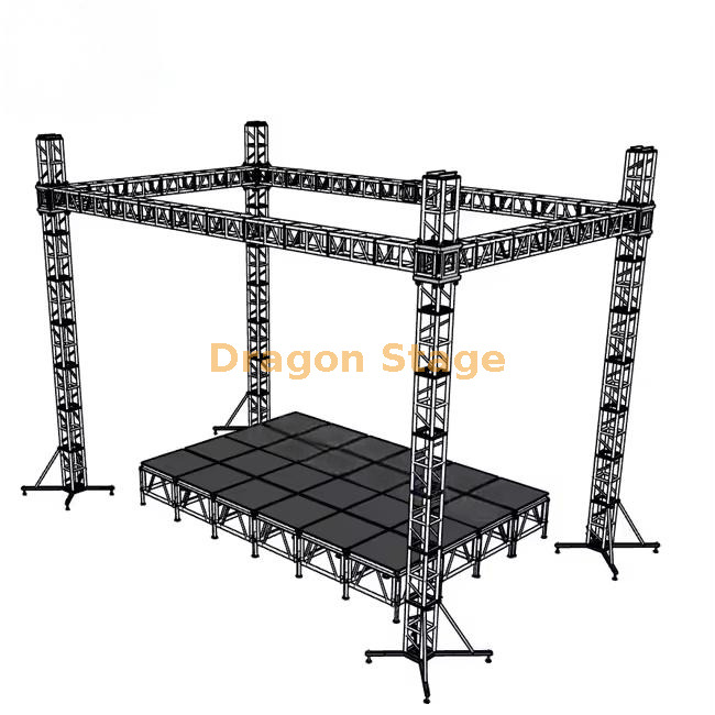 Concert Stage with Lifting Tower Truss Concert Stage with Lifting Tower Truss