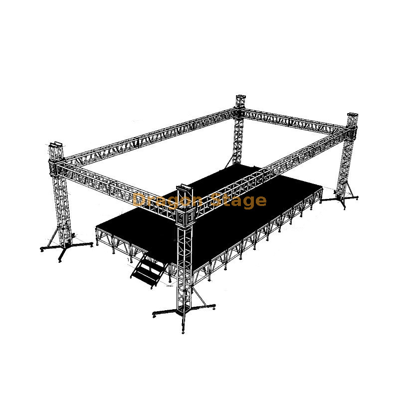 Concert Portable Outdoor Used Stage Truss 15x5x5m Concert Portable Outdoor Used Stage Truss 15x5x5m