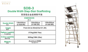 Aluminum Portable Tower with A Ladder Mobile Scaffolding 