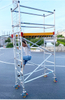 Tower Mobible Single Scaffolding with Ladder Adjustable Leg