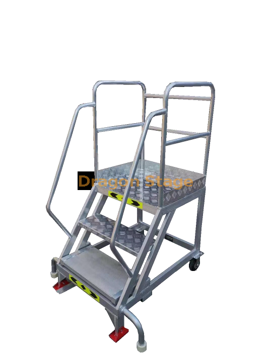 Aluminum Alloy Pedal Ladder Car Aluminum Alloy Mobile Climbing Platform Custom Platform Climbing Ladder
