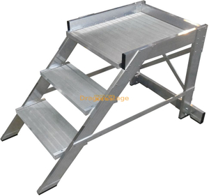 Easy Assembly Aluminum Stair Step Ladder Stool Maintenance Platforms And Ladders