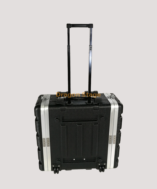 ABS 4UW Trolley Case with Wheels 19inch Audio Power Amplifier Equipment Cabinet 