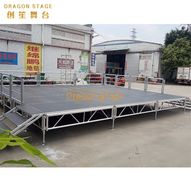 Aluminum Portable Mobile Outdoor Country Modular Square Stage 12x12m 