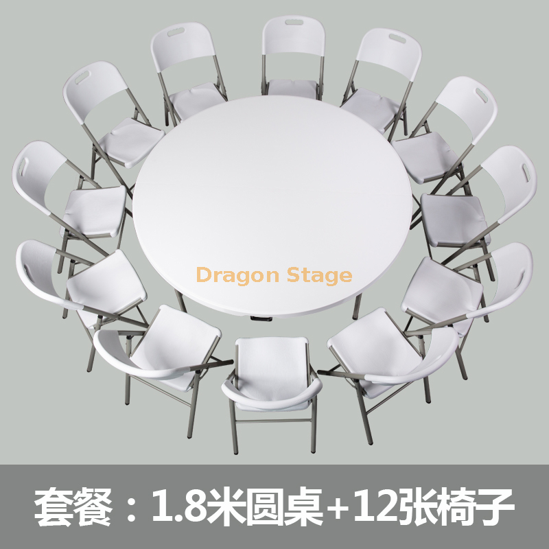 Plastic Foldable Event Table with Chairs (2)