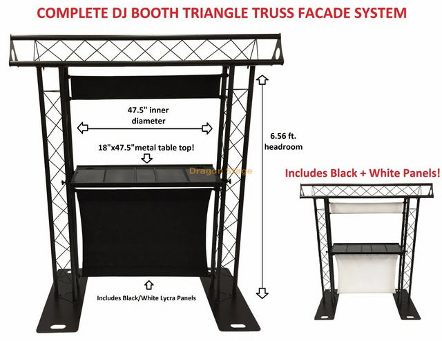 Custom DJ Desk / DJ Counter / Portable DJ Booth Table for Event