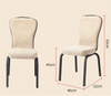 Manufacturer provides simple metal rocking chairs, hotel wedding banquet dining chairs, round tube backrest chairs, wholesale chairs