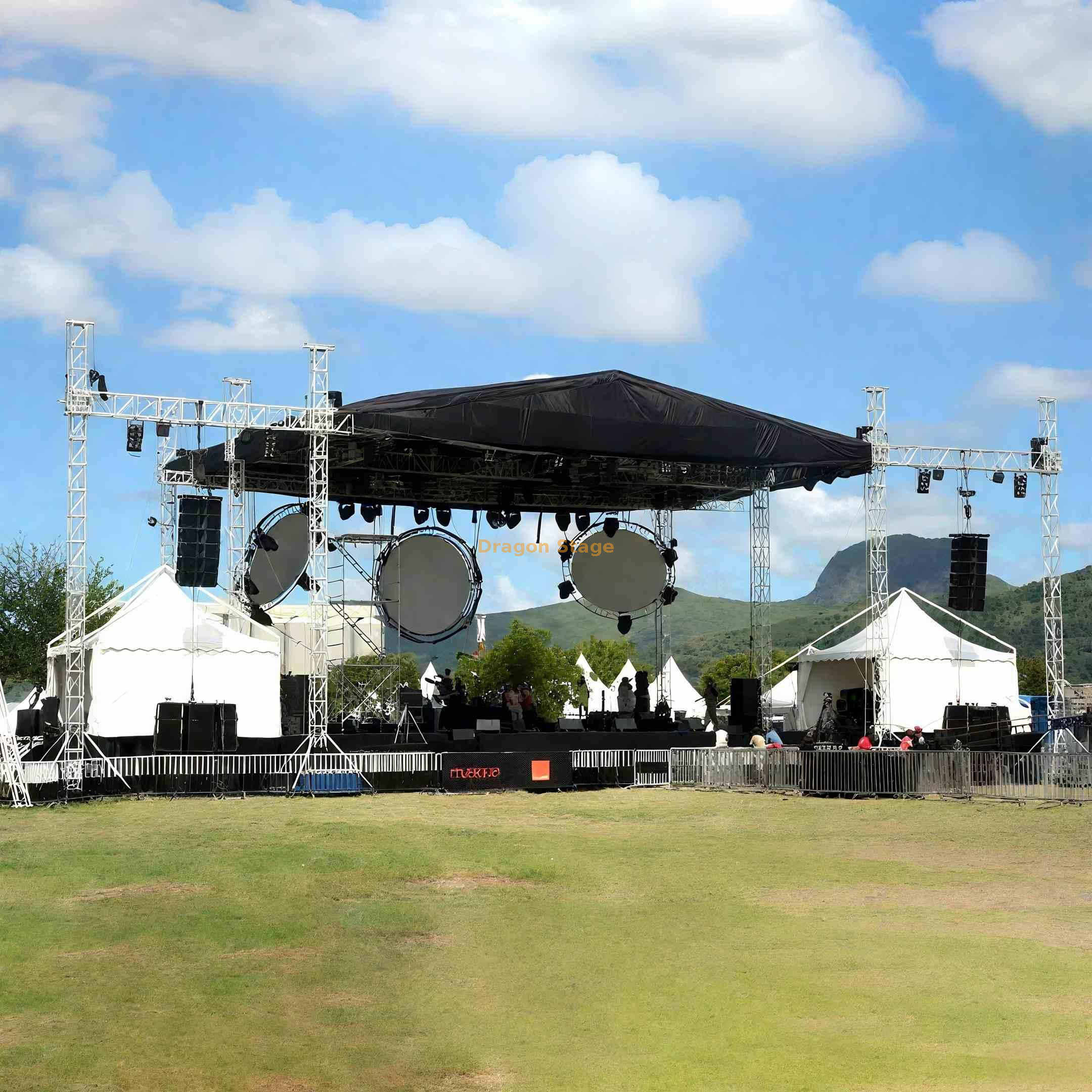 heavy duty 6m wide speaker roof truss stage heavy duty 6m wide speaker roof truss stage
