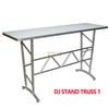 Portable triangle stage DJ trusses