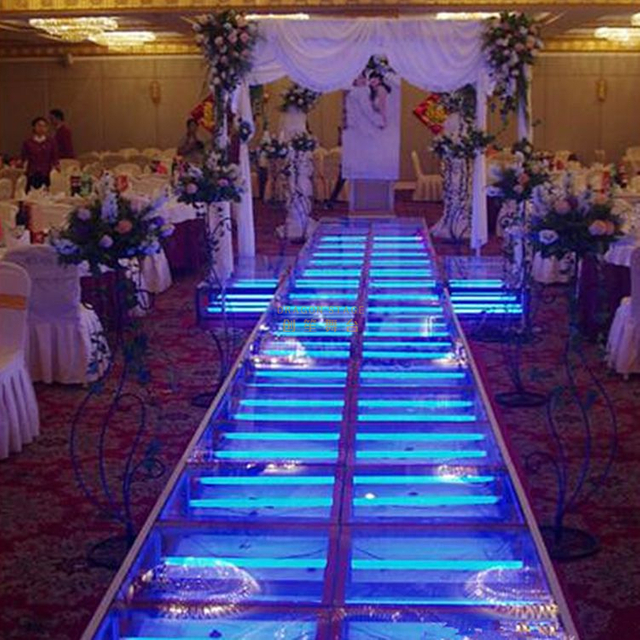Glass Floor Mobile Stage for Sale And Concert Transparent Stage in Heavy Load