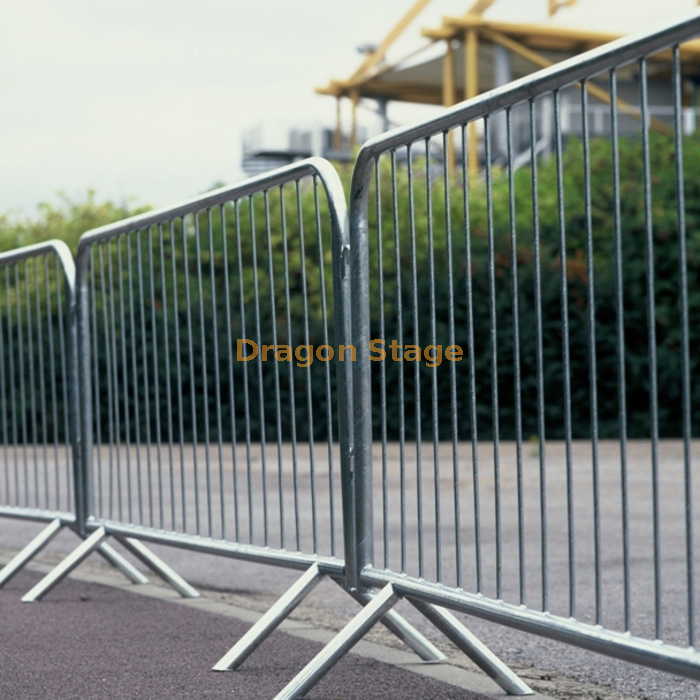 portable galvanised crowd control barriers (12)