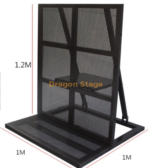 dimensions of steel barricade