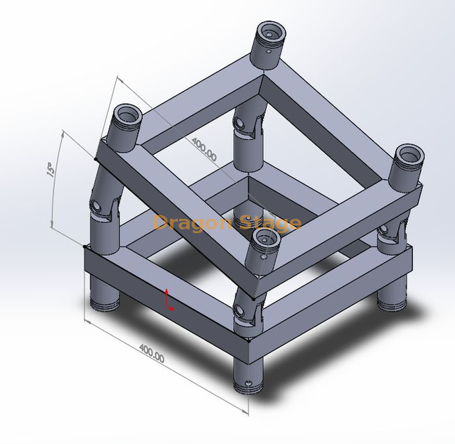  F44 GLOBAL TRUSS Hinged 2-Way 15 Degree Corner Truss Connector Junction