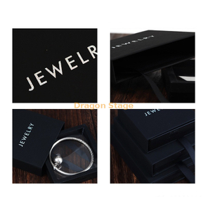 Custom Logo Flip Cover Clear Jewelry Box With Drawer Packaging Box