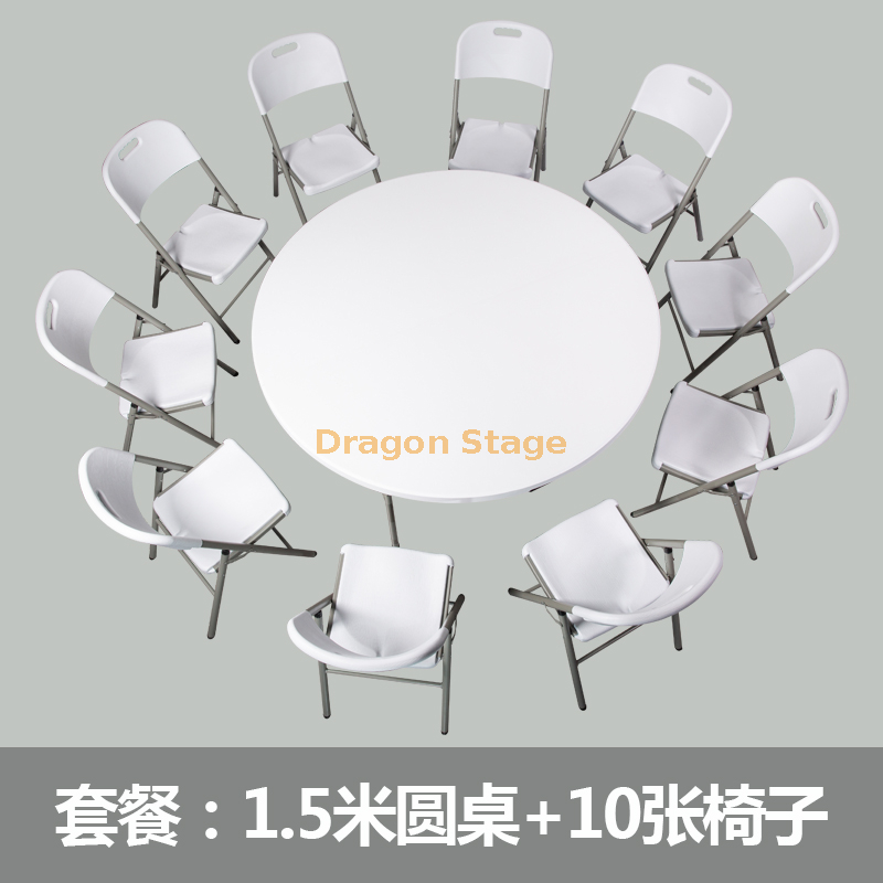 Plastic Foldable Event Table with Chairs (6)