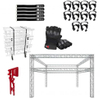 Global Truss 20\'x20\' Double Tier Box Truss Trade Show Booth with Accessories Package