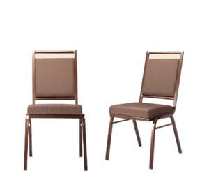 Guangdong manufacturer direct sales hotel square back chairs, metal dining chairs, square back chairs wholesale dining chairs, simple metal chairs, straight hair