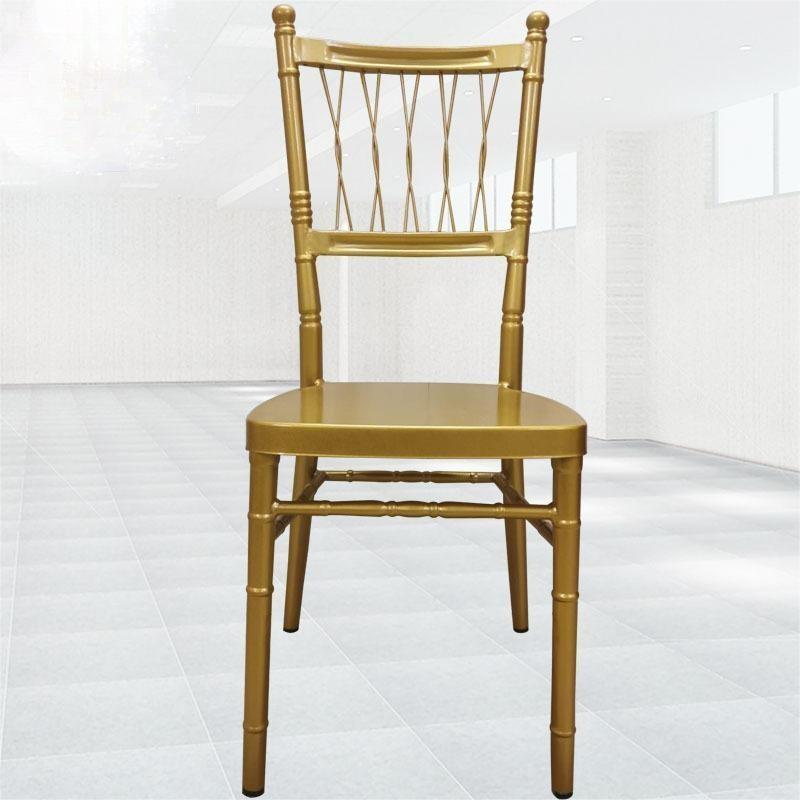 New European style hotel chairs, castle chairs, metal iron art backrest chairs, wedding and wedding chairs, restaurant bamboo chairs wholesale