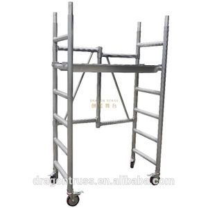 Ladder Portable Foldable scaffolding with Board 3m