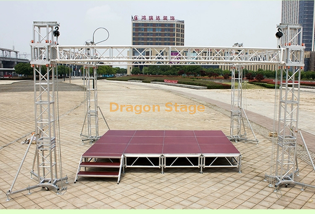 Aluminum Frame Structure Performance Truss Stage 4x3x1m