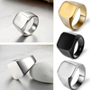 Wholesale Cheap Men Design Your Own Steel Blank Ring Custom Made Base Stainless Steel Blank Men Signet Ring