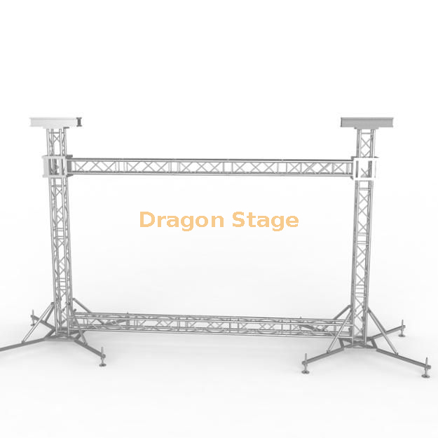 LED Ground Support Video Wall/ Led Light Frame/ Outdoor Event Led Truss Display Led Screen Truss 11x9m