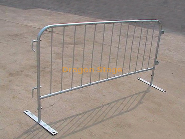 Galvanized Steel Barrier Gate for Safe Zone with Steel Plate Footing