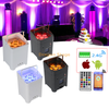 Wedding 6 Batteries Wireless WIFI Charging Washer Light 6 in 1 Full-color DMX Stage Cast Aluminum Remote Control LED Lamp