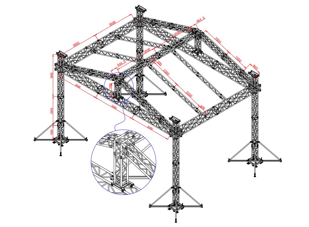 roof truss assembly demonstrate