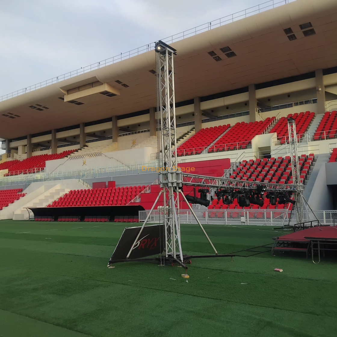 Aluminum Goal Post Gentry Truss For LED Screen DRAGON STAGE