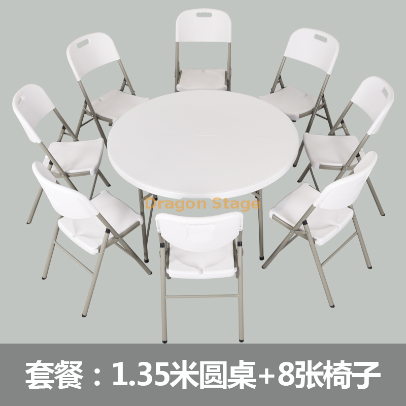 Plastic Foldable Event Table with Chairs (5)