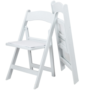 Wholesale of white resin chairs, folding chairs, portable outdoor wedding chairs, white plastic lightweight conference activity chairs