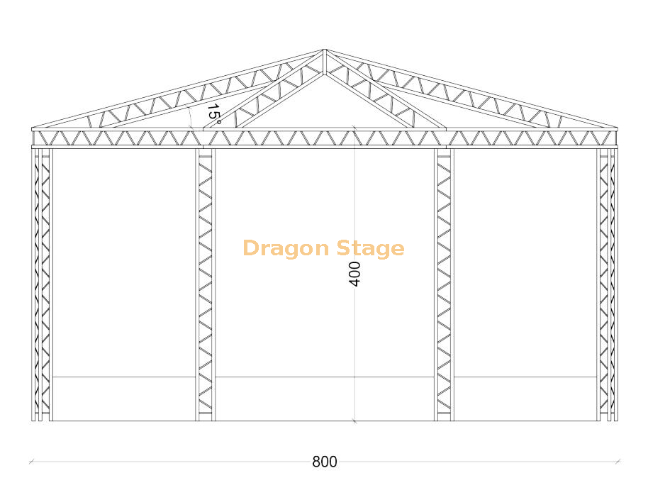 Custom Aluminum Octagon Stage Truss (1)