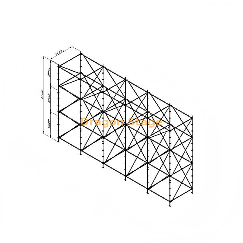10x6m Heavy Duty Steel Layher Truss Stage Backdrop Wall 10x6m Heavy Duty Steel Layher Truss Stage Backdrop Wall