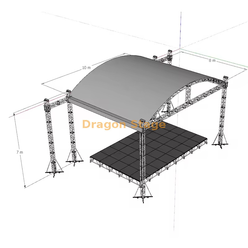 Concert Stage Curve Roof Truss (1) Concert Stage Curve Roof Truss (1)