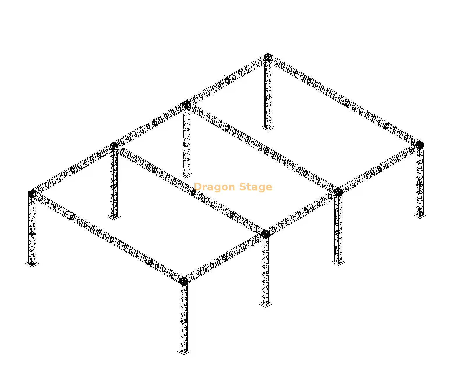 12x18x6m Aluminum Stage Lighting Truss System for Large Events 12x18x6m Aluminum Stage Lighting Truss System for Large Events