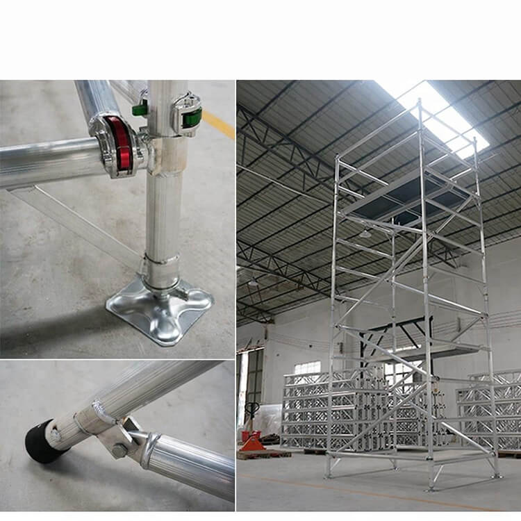 Construction Bracket Double scaffolding with climbing ladder