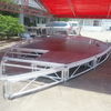 Red Import Acrylic Round Stage