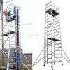aluminum mobile scaffolding double width 1.35x2x7m, working height 6.2m