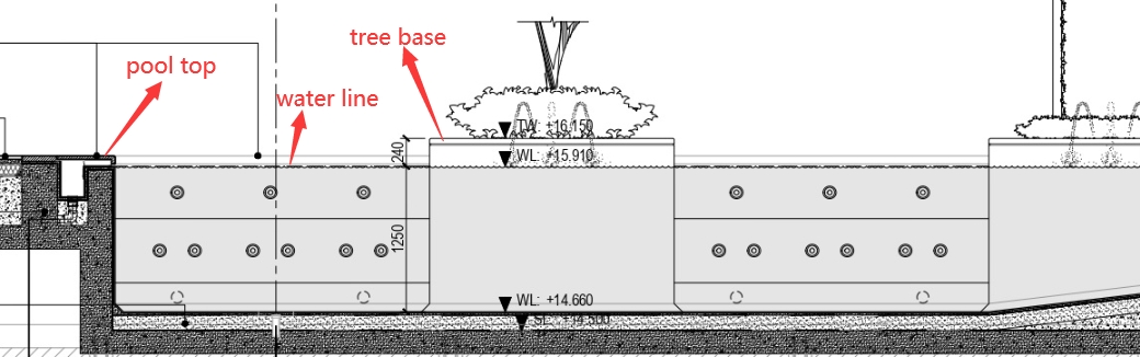 drawing of swimming pool